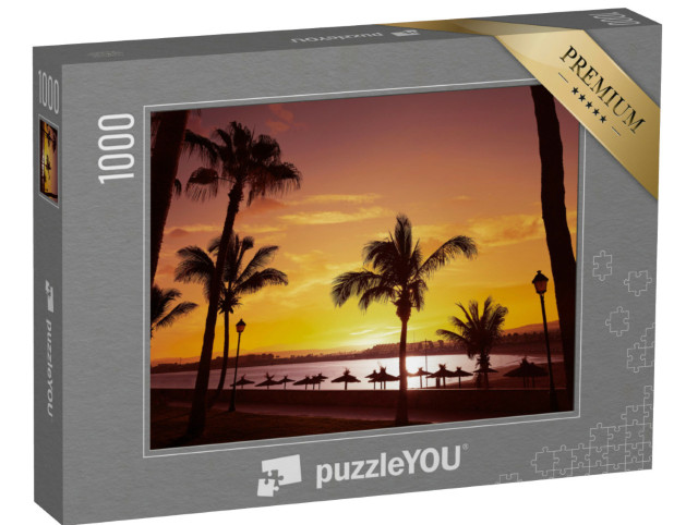 Puzzle 1000 Teile „Caleta del Fuste auf den Kanarischen Inseln von Spanien“
