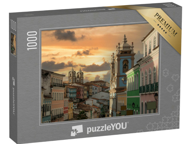 Puzzle 1000 Teile „Pelourinho, historisches Zentrum der Stadt Salvador, Brasilien“