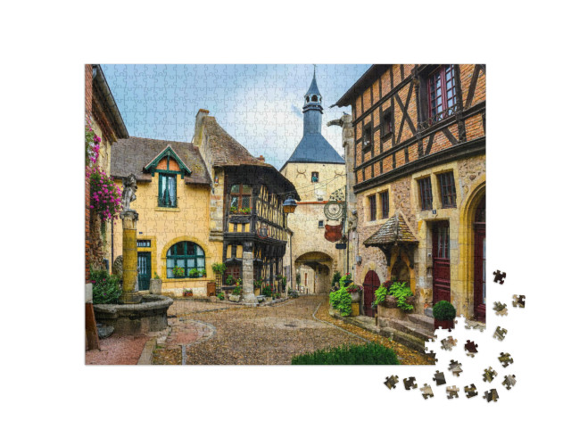 Puzzle 1000 Teile „Rothenburg ob der Tauber, Märchenstadt in Bayern, Deutschland“