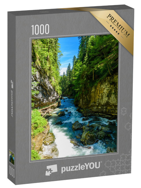 Puzzle 1000 Teile „Schlucht Breitachklamm, Bayern, Deutschland“