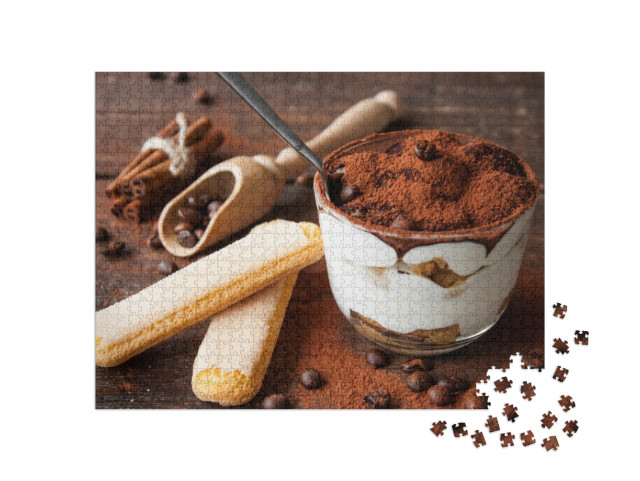 Puzzle 1000 Teile „Frisches hausgemachtes Tiramisu“