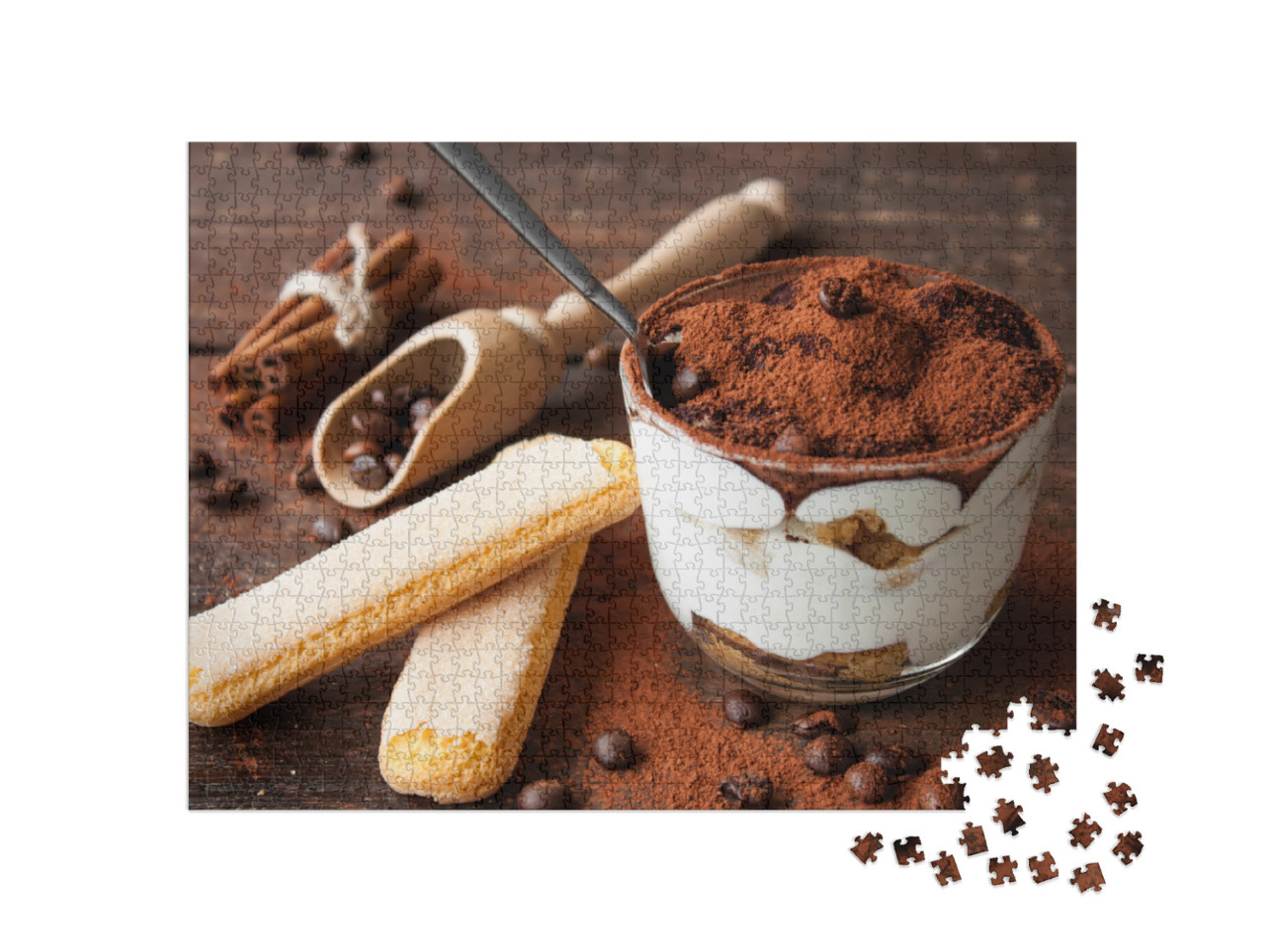 Puzzle 1000 Teile „Frisches hausgemachtes Tiramisu“