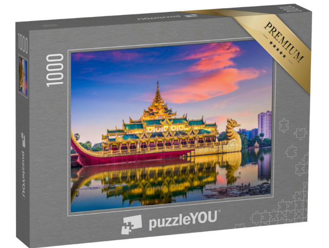 Puzzle 1000 Teile „Wunderschöner Karaweik Palast, Yangon“