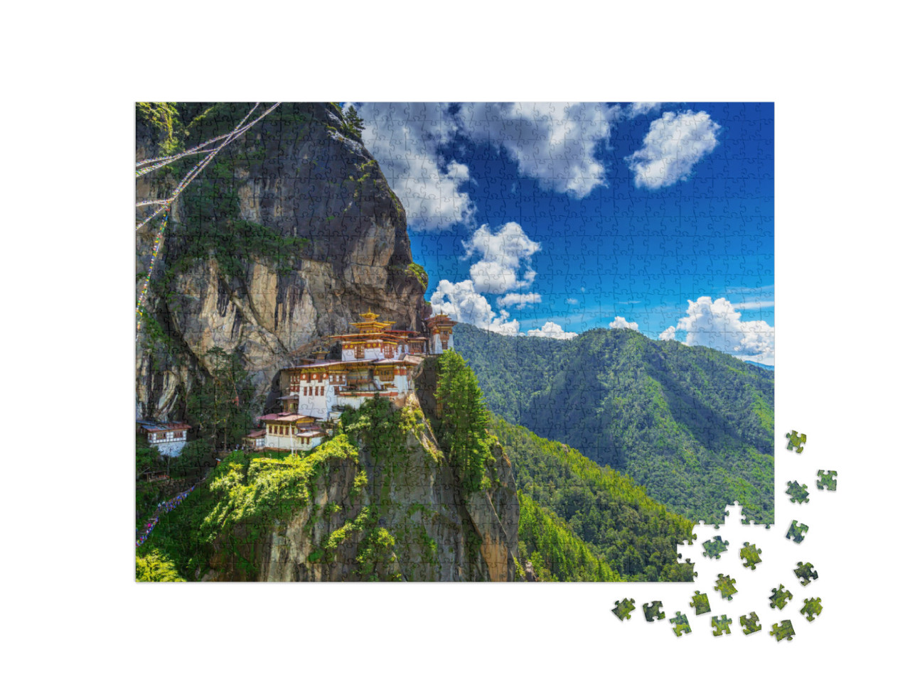 Puzzle 1000 Teile „Taktshang Goemba, Tigernest-Kloster, Bhutan“