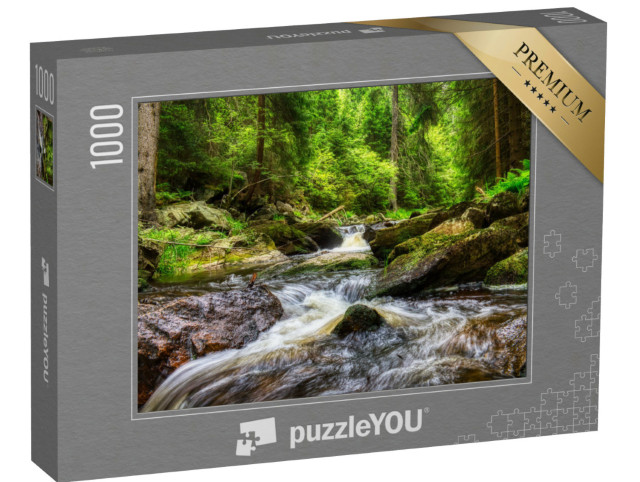 Puzzle 1000 Teile „Fluss im Erzgebirge“