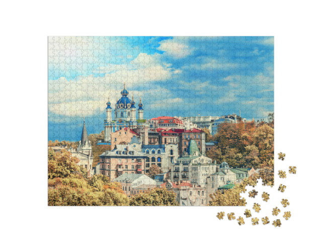Puzzle 1000 Teile „Sophia: Kathedrale von Kiew, Ukraine“