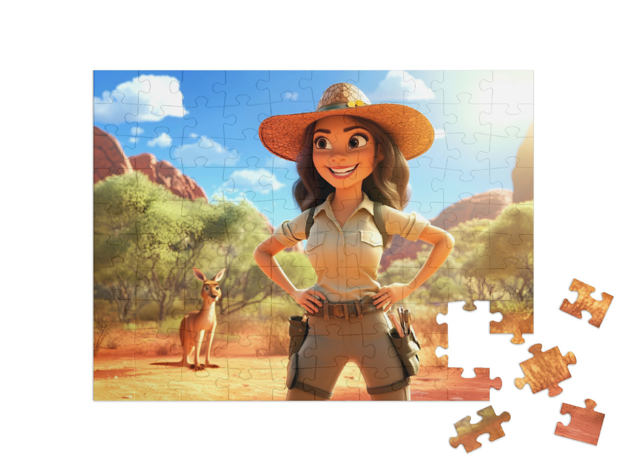 Puzzle 100 Teile „Rangerin Emma auf geheimer Mission“