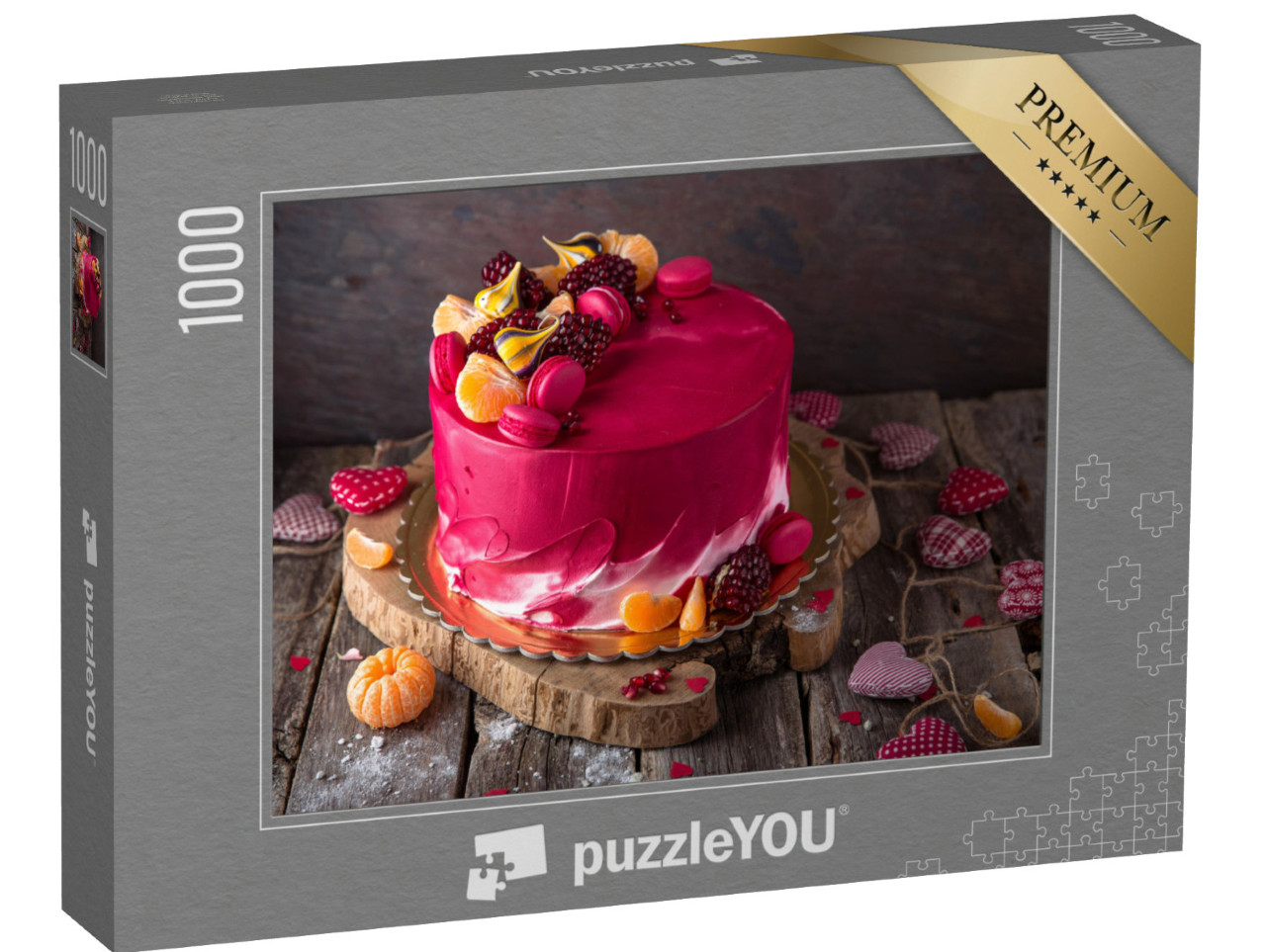 Puzzle 1000 Teile „Extravagante Torte in rot mit Wow-Effekt für alle Anlässe“