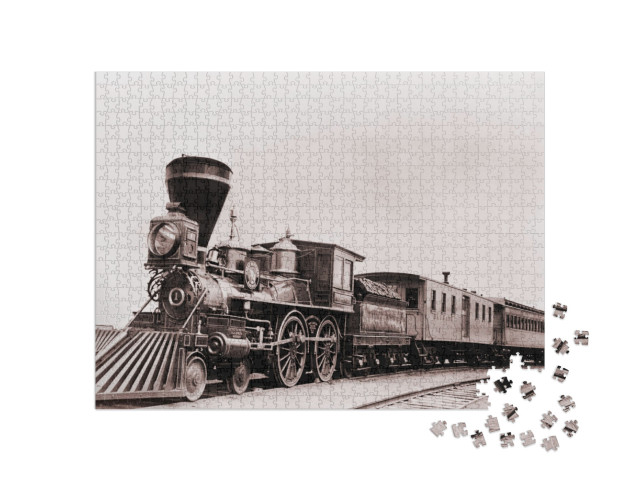 Puzzle 1000 Teile „William Crooks, Lokomotive aus dem Jahr 1861 mit Tender“