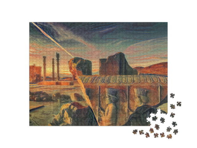 Puzzle 1000 Teile „im Stil von Edvard Munch, Der Schrei - Persepolis - Puzzle-Kollektion Künstler & Gemälde“