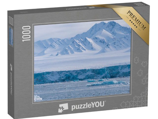 Puzzle 1000 Teile „Eis und Gletscher bei Sonnenuntergang, Spitzbergen, Norwegen“