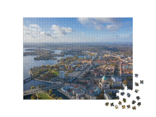 Puzzle 1000 Teile „Luftbildansicht über Potsdam, Deutschland“