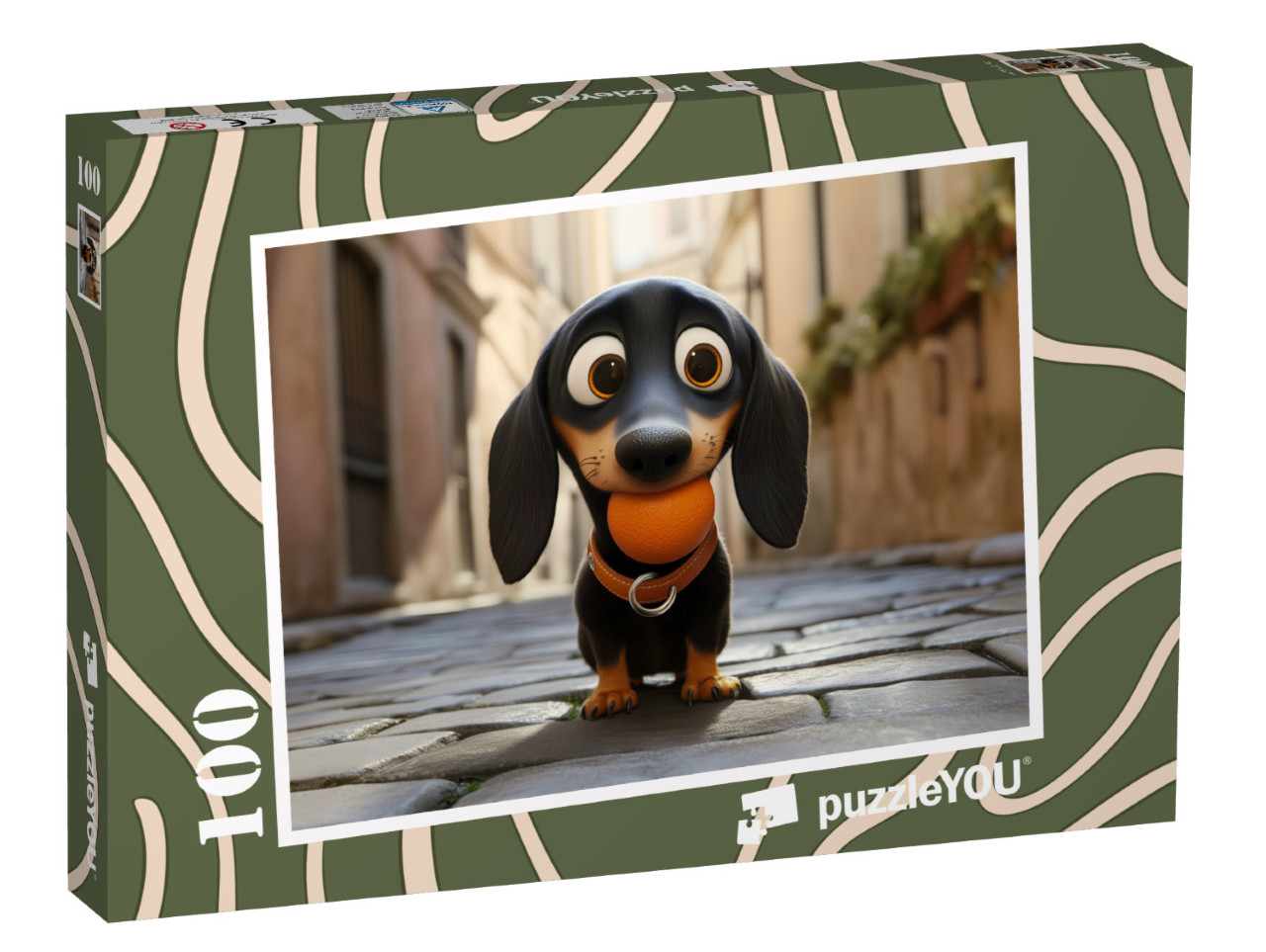 Puzzle 100 Teile „Unterwegs mit Oscar“