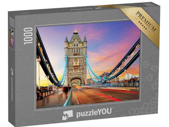Puzzle 1000 Teile „Abendlicht über der Tower Bridge in London“