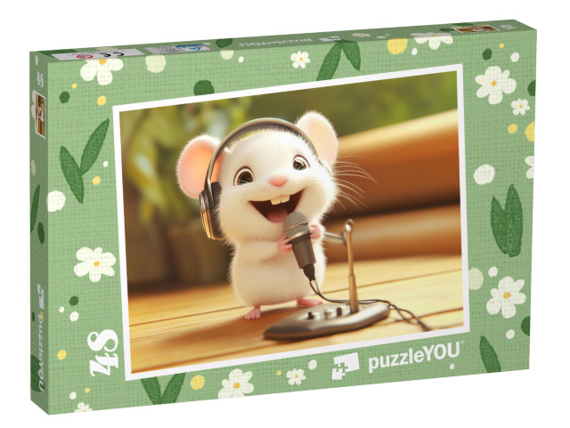 Puzzle 48 Teile „Ein Lied für die Maus“