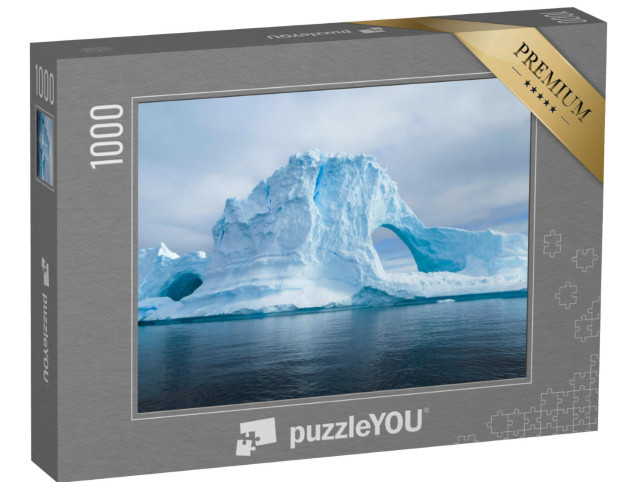 Puzzle 1000 Teile „Gletscher und Eisberge der Antarktis aus dem Süden der Erde“