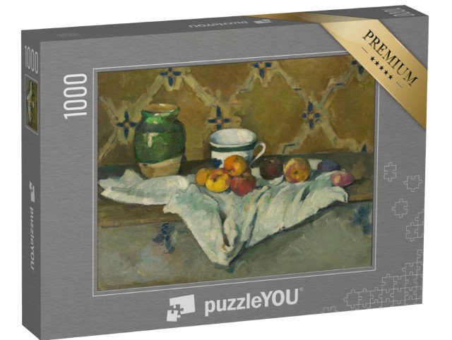 Puzzle 1000 Teile „Paul Cézanne - Stilleben mit Krug, Tasse und Äpfeln“
