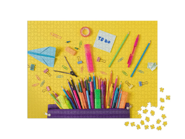 Puzzle 1000 Teile „Büromaterial“
