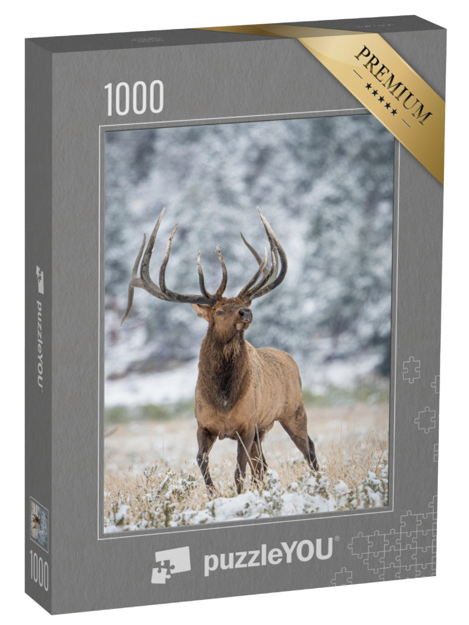 Puzzle 1000 Teile „Wilde Elche“