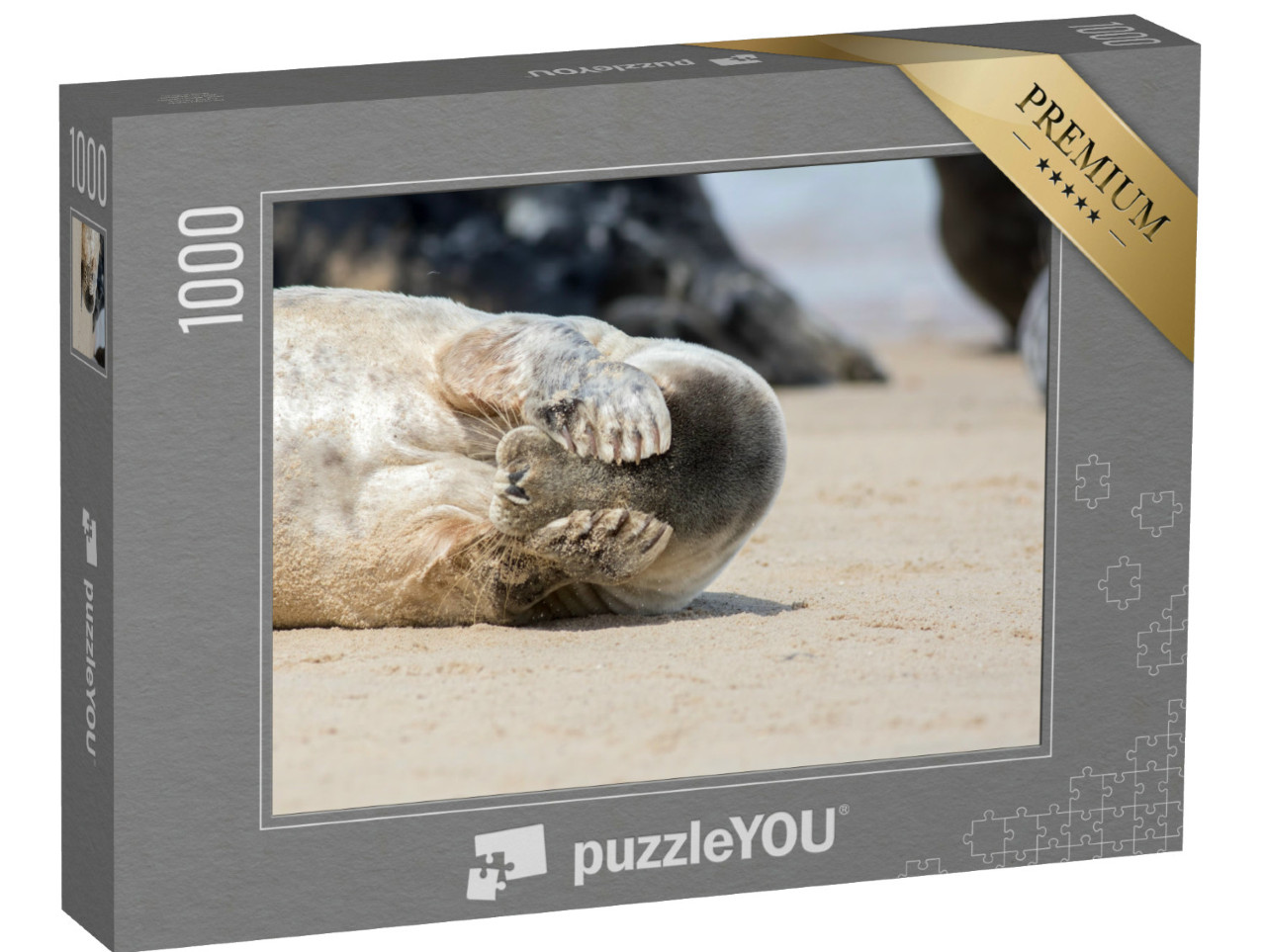 Puzzle 1000 Teile „Wo ist die kleine Robbe?“