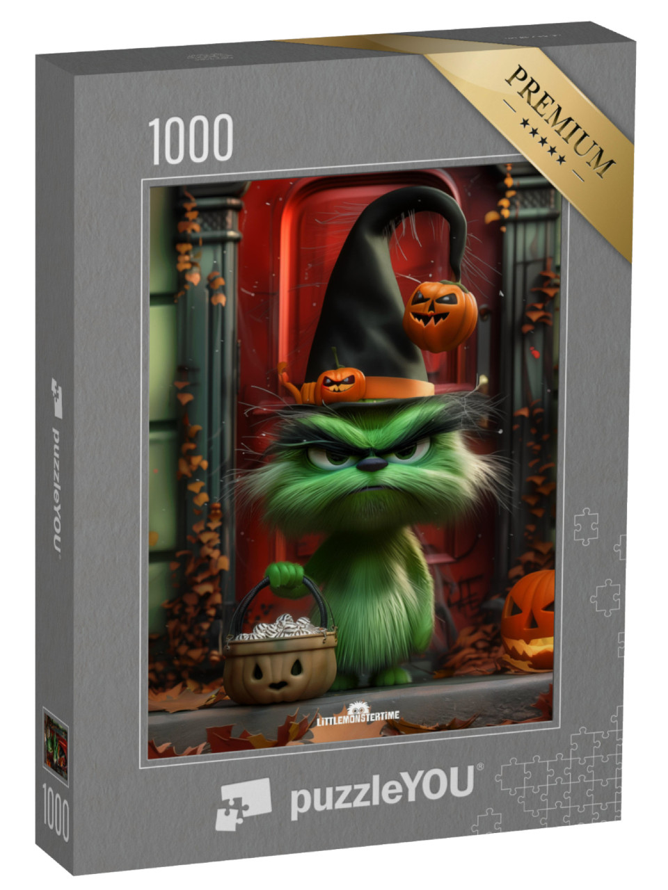 Puzzle 1000 Teile „LITTLEMONSTERTIME: Halloween Grumpkin“