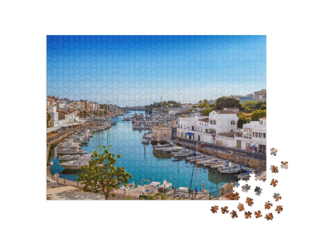 Puzzle 1000 Teile „Altstadt von Ciutadella auf Menorca, Spanien“