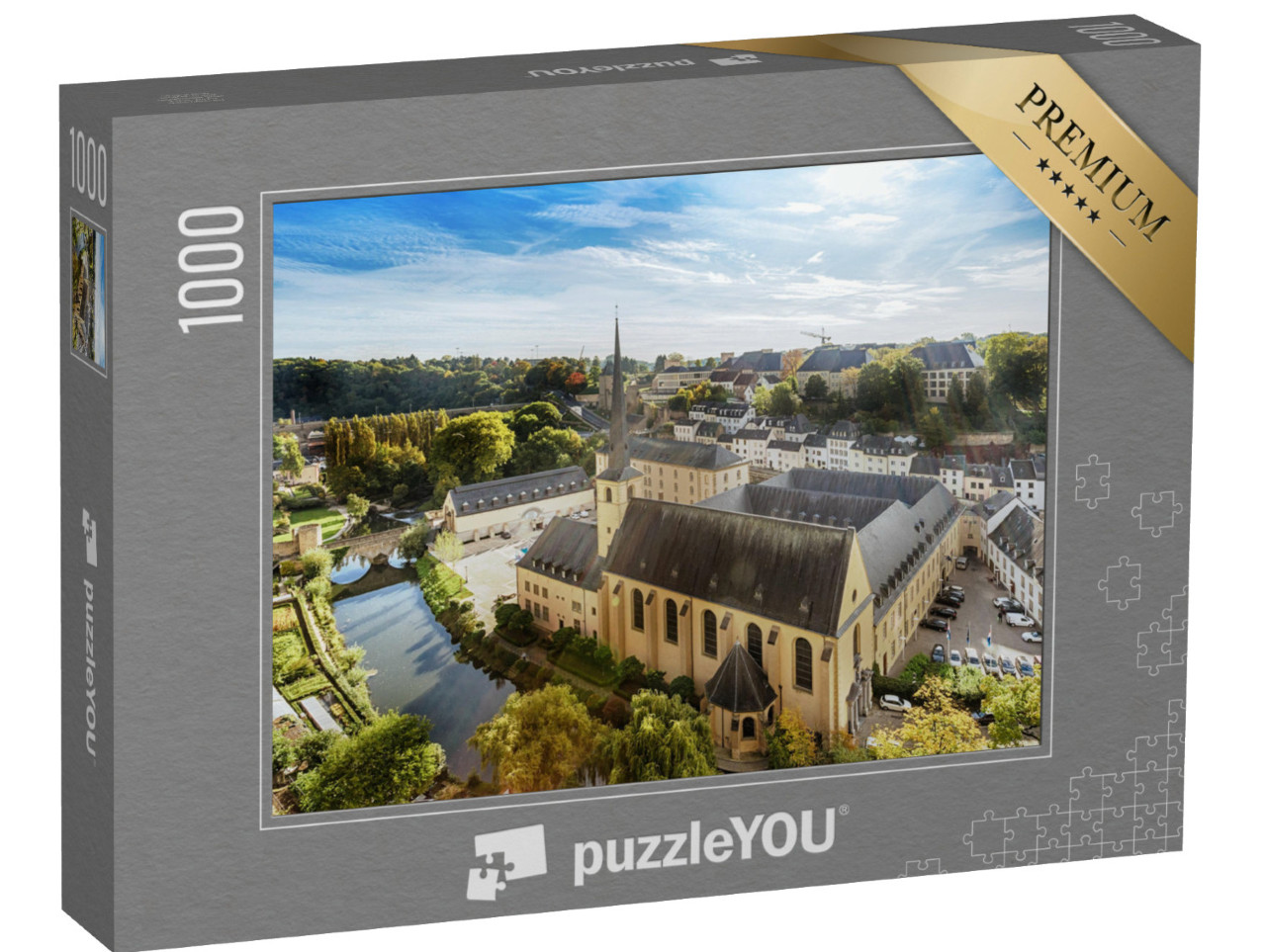 Puzzle 1000 Teile „Panorama von Luxemburg“