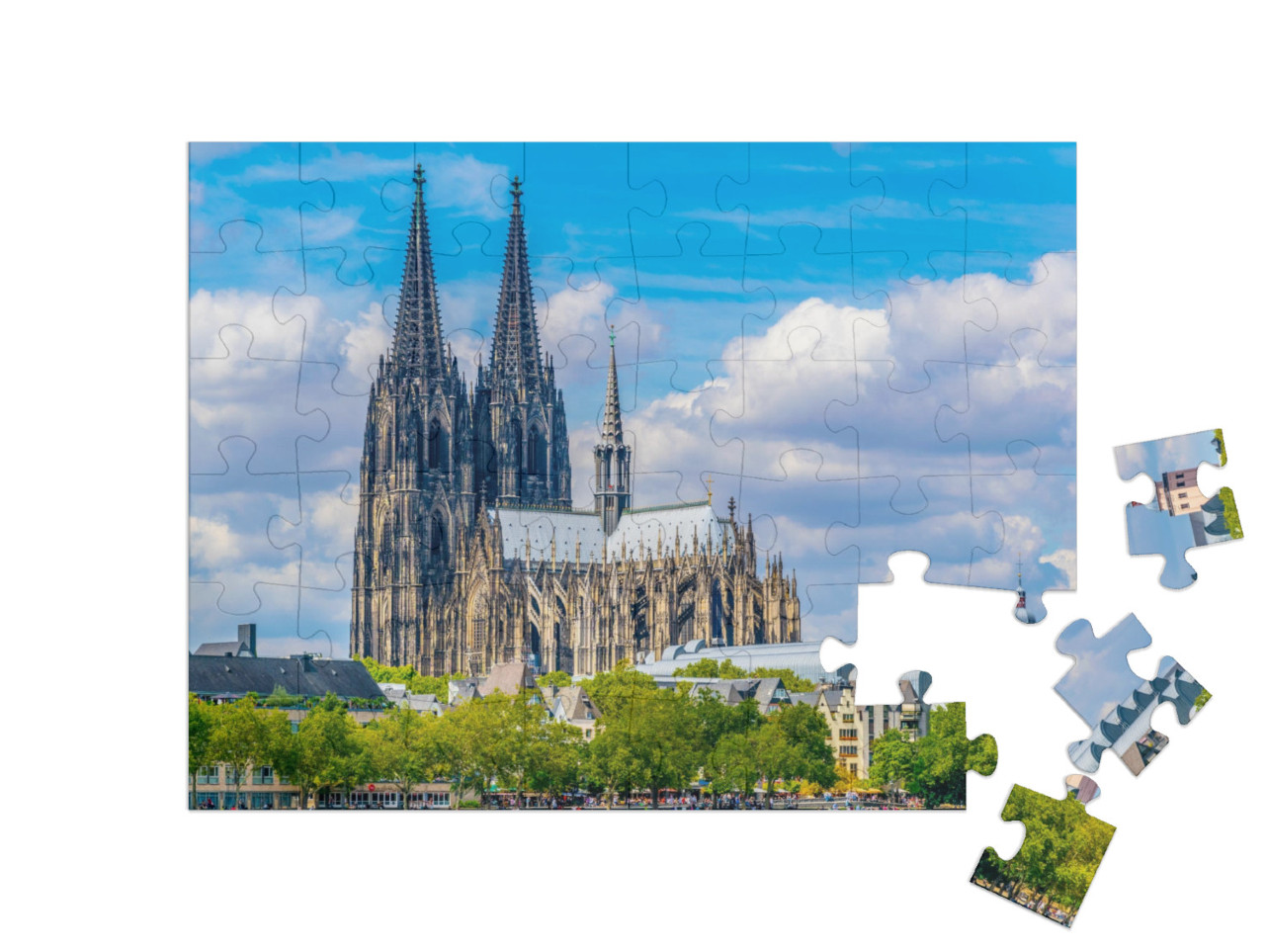 Puzzle 48 Teile „Prachtvoller Dom in Köln, Deutschland“