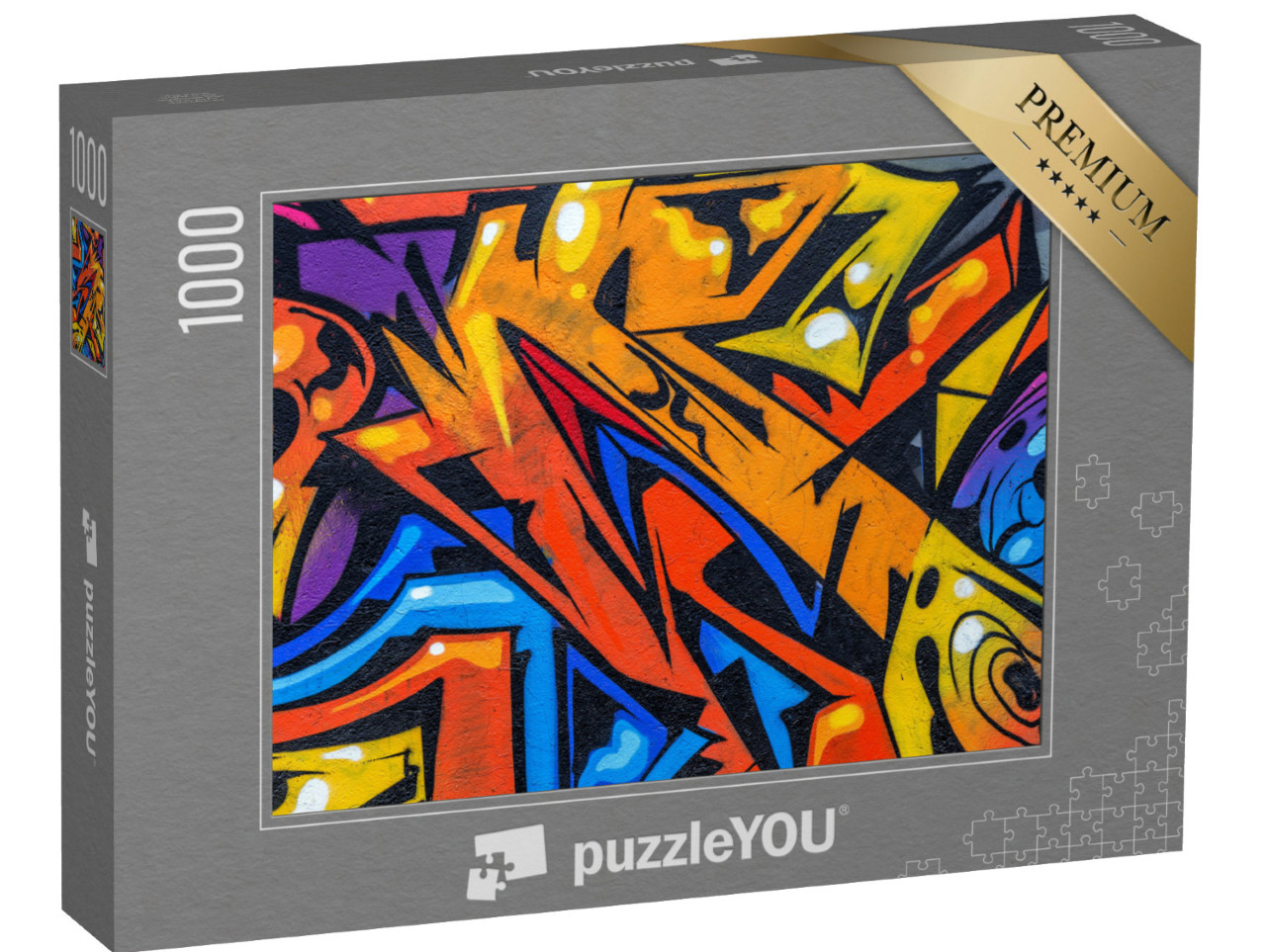 Puzzle 1000 Teile „Street Art Graffiti, Nahaufnahme“