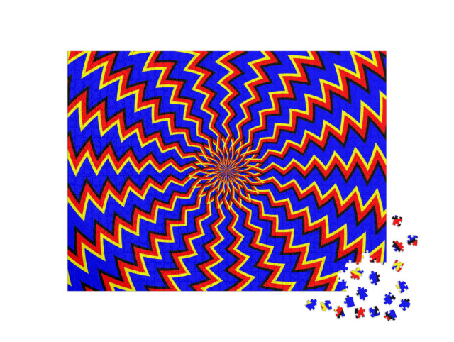 Puzzle 1000 Teile „Optische Täuschung: Bewegungsillusion“