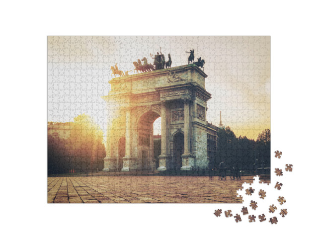 Puzzle 1000 Teile „Arco della Pace, Mailand, Italien“