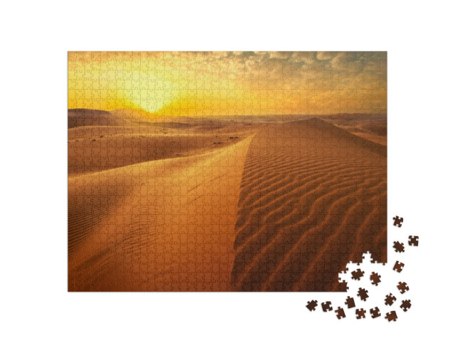 Puzzle 1000 Teile „Roter Wüstensand in Saudi-Arabien“