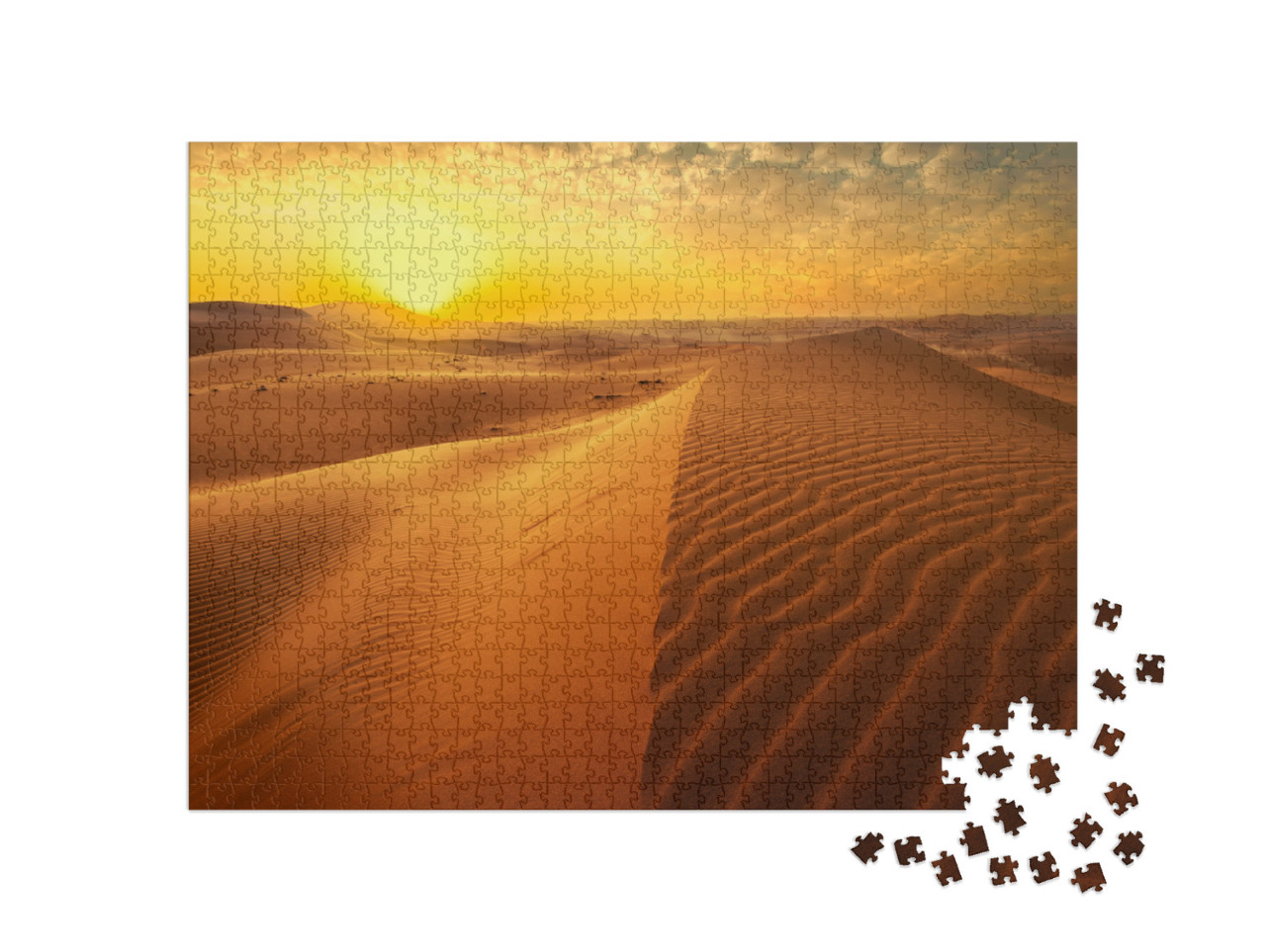 Puzzle 1000 Teile „Roter Wüstensand in Saudi-Arabien“