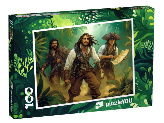 Puzzle 100 Teile „Das geheime Versteck der Piraten“