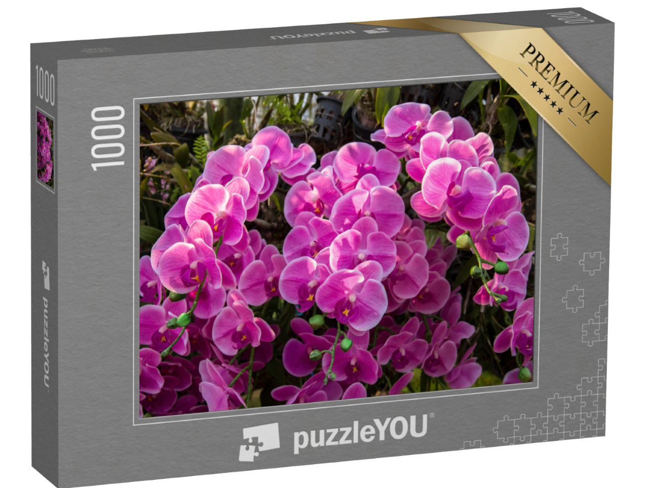 Puzzle 1000 Teile „Blütenmeer im Orchideengarten“