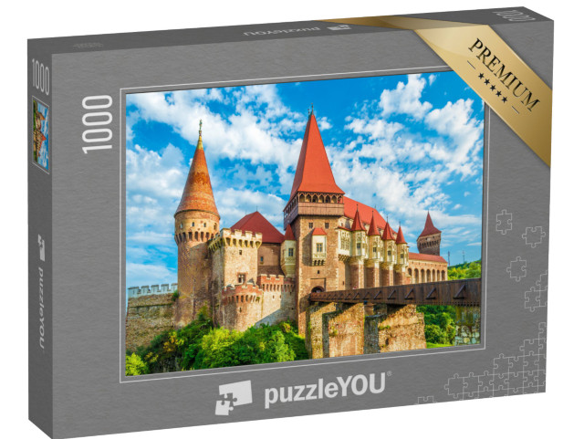 Puzzle 1000 Teile „Mittelalterliche Burg Hunyad Corvin, Stadt Hunedoara, Rumänien“