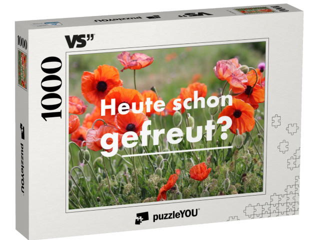 Puzzle 1000 Teile „Heute schon gefreut?“