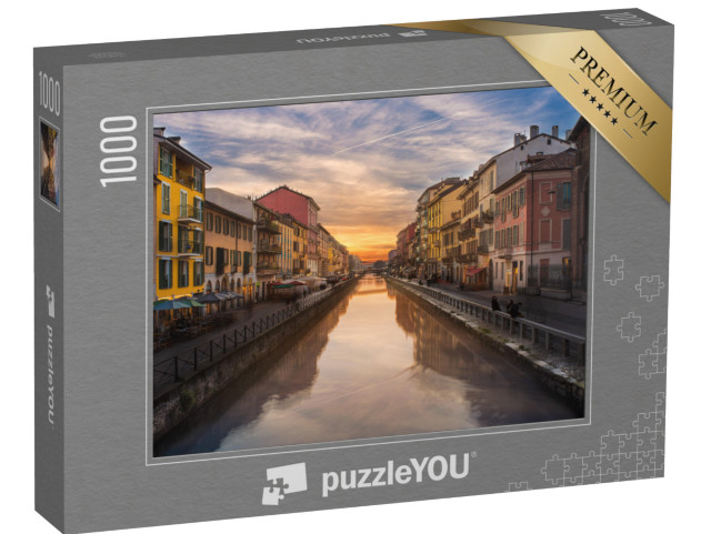 Puzzle 1000 Teile „Naviglio Grande-Kanal, Mailand, Italien“