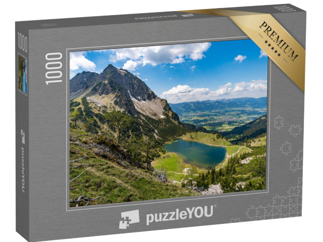 Puzzle 1000 Teile „Entschenkopfübergang mit fantastischem Panoramablick“