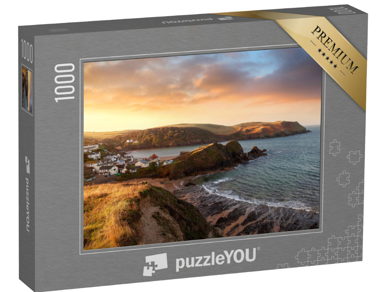 Puzzle 1000 Teile „Hope Cove, ein Küstendprf in Devon, England“