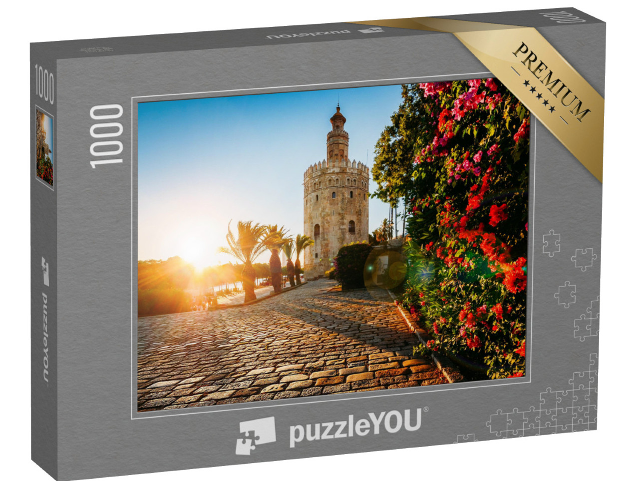Puzzle 1000 Teile „Torre del Oro, Goldener Turm, Sevilla, Spanien“