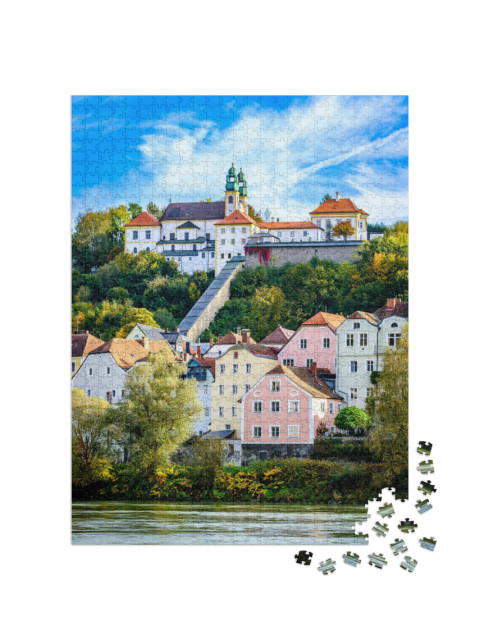 Puzzle 1000 Teile „Altstadt des schönen Passau in Bayern, Deutschland“