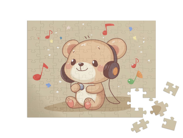Puzzle 100 Teile „Musik macht Spaß“