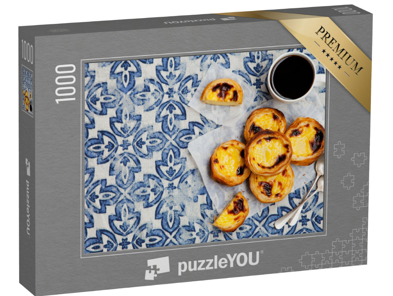Puzzle 1000 Teile „Pastel de Nata, portugiesisches Gebäck“