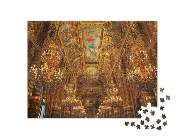 Puzzle 1000 Teile „Prächtig: Opera Garnier in Paris“