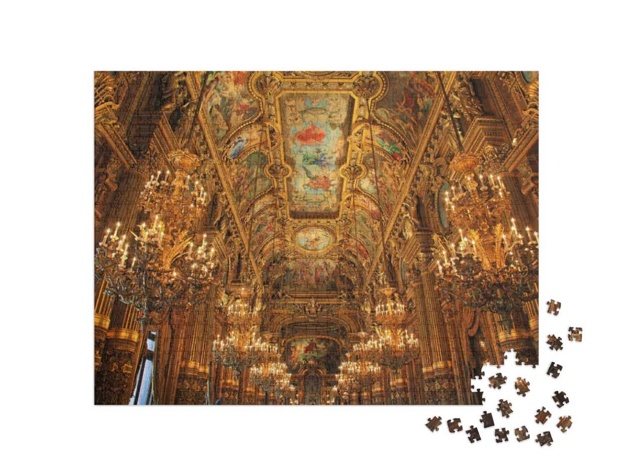 Puzzle 1000 Teile „Prächtig: Opera Garnier in Paris“
