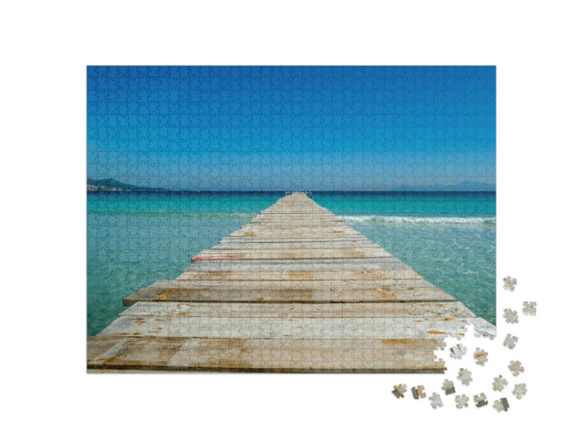Puzzle 1000 Teile „Holzsteg“