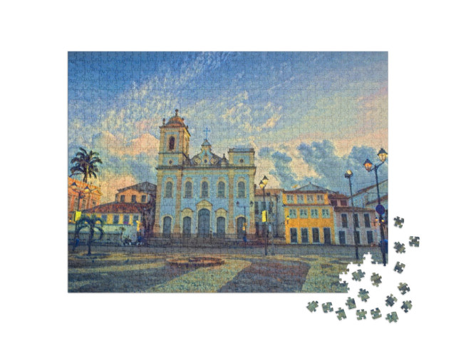 Puzzle 1000 Teile „im Stil von Paul-Cezanne - Anchieta Plaza - Puzzle-Kollektion Künstler & Gemälde“