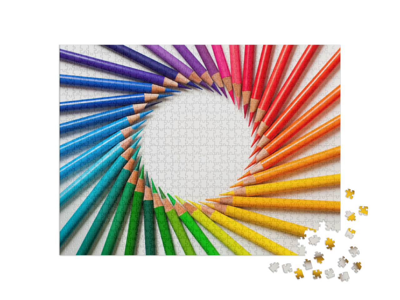 Puzzle 1000 Teile „Buntstifte“
