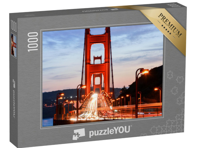 Puzzle 1000 Teile „Golden Gate Bridge bei Nacht, San Francisco“